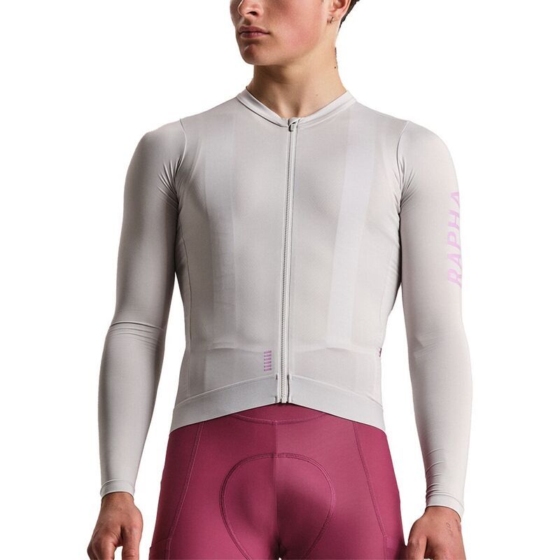 ラファ メンズ トップス Tシャツ ジャージー 長袖 Rapha Pro Team LongSleeve Lightweight Jersey MensilverQuartz シルバー