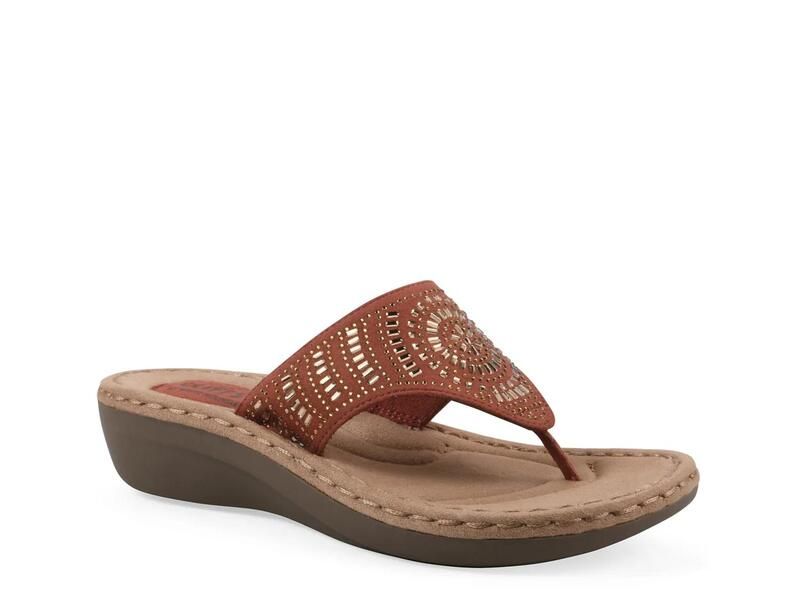 クリフバイホワイトマウンテン レディース シューズ サンダル Cliffs by White MountainCienna Wedge Sandal Dark Brown ブラウン