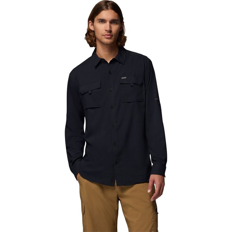 コロンビア メンズ トップス シャツ 長袖 Columbia Silveridge Utility II LongSleeve Shirt Mens Black ブラック