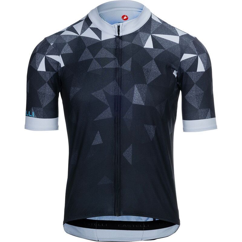 カステリ メンズ トップス Tシャツ ジャージー Castelli Flusso 2 Limitedition Jersey Mensilver GrayBlackNeon Cobalt ブラック