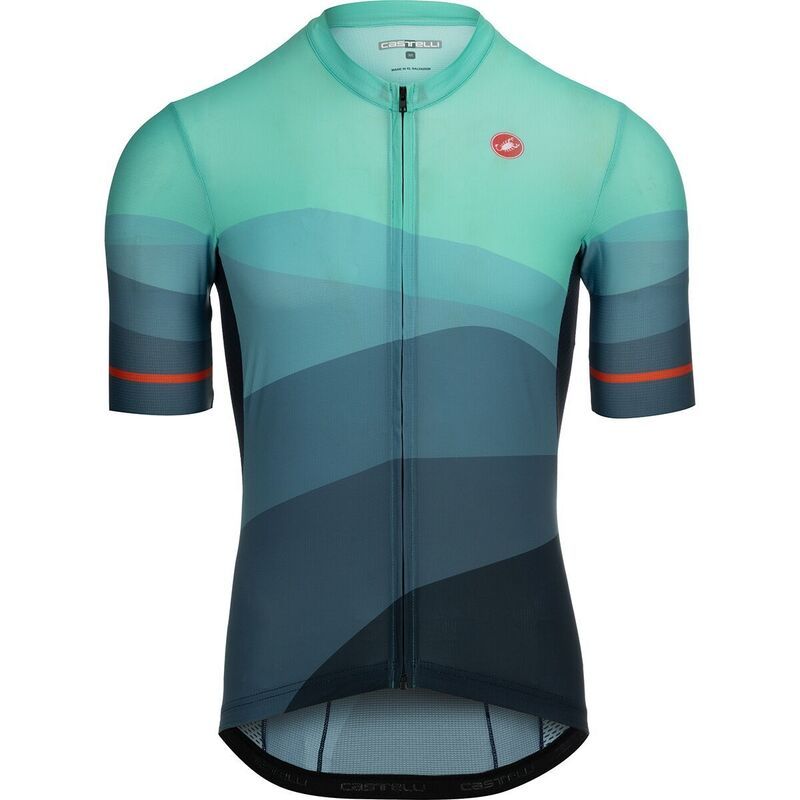 カステリ メンズ トップス Tシャツ ジャージー Castelli Orizzonte Limitedition Jersey Mens Belgian BluePool BlueFiery Red ブルー