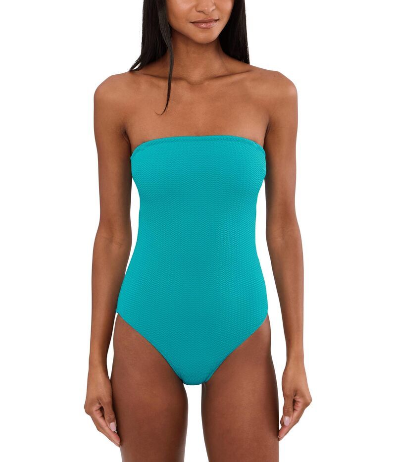 シーフォリー レディース 水着 上下セット Seafolly Sea Dive Bandeau OnePiece Caribbean Blue ブルー