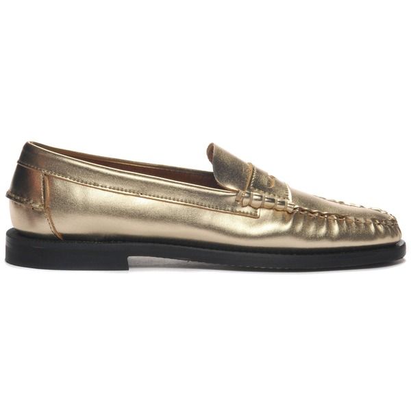 セバゴ レディース シューズ スリッポン・ローファー トール Sebago Dan Metallic Penny Loafer Gold ゴールド