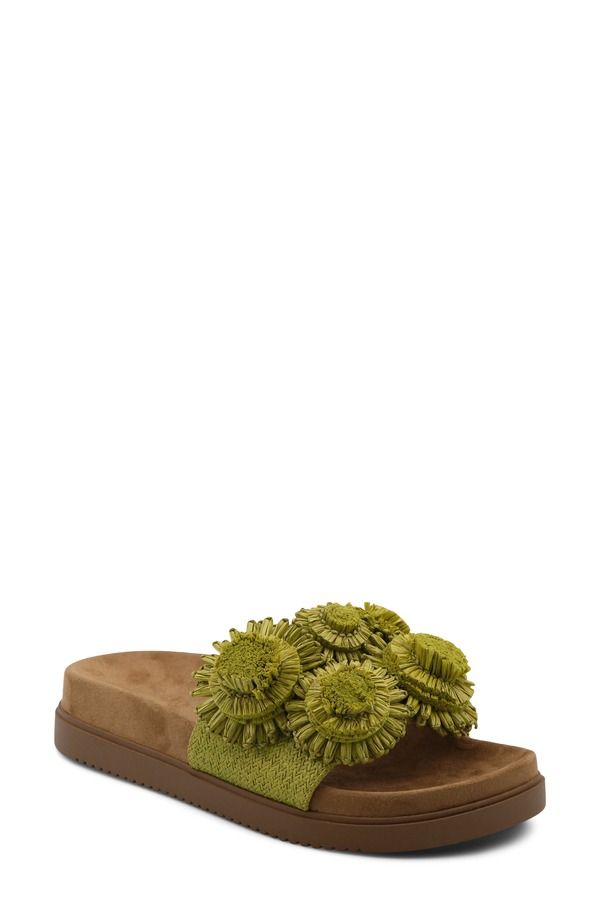 チャールズ・デイビッド レディース シューズ サンダル プラットフォーム Charles David Palms Platform Slide Sandal Green グリーン