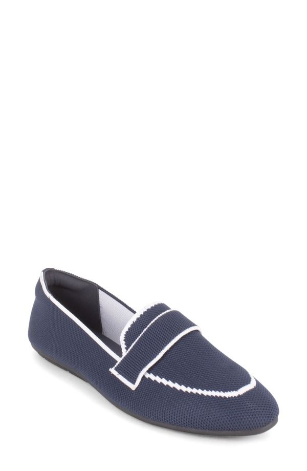 タハリ レディース シューズ スリッポン・ローファー Tahari Stockholm Loafer Navy White ホワイト