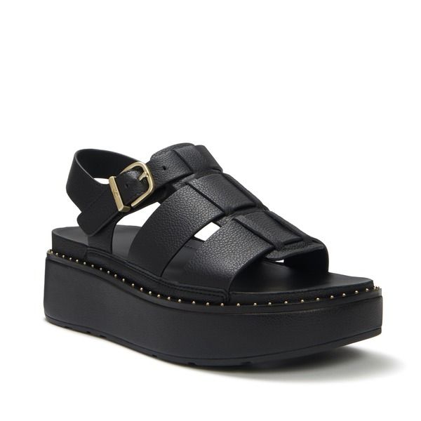 フィットフロップ レディース シューズ サンダル FitFlop GenFF Max Fisherman Sandals All Black ブラック