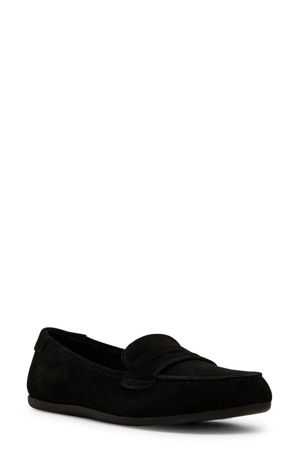ブロンド レディース シューズ スリッポン・ローファー Blondo Felisha Waterproof Loafer Black Suede ブラック