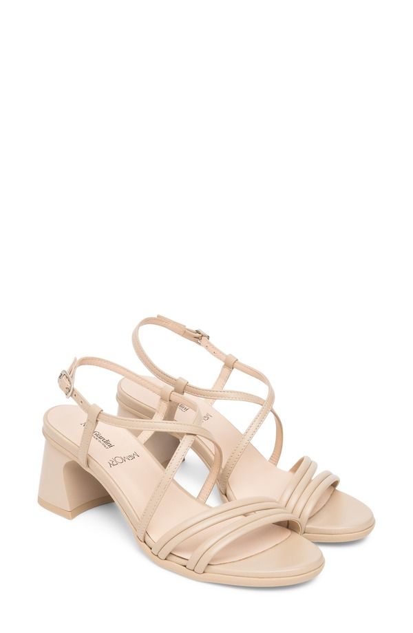 ネーロ ジャルディーニ レディース シューズ ヒール サンダル NeroGiardini Strappy Flared Heel Sandalatte