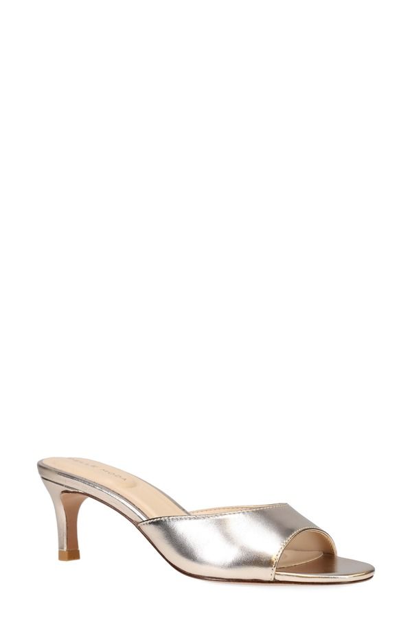 ペレモーダ レディース シューズ ヒール サンダル Pelle Moda Unia Kitten Heel Slide Sandalight Gold ゴールド