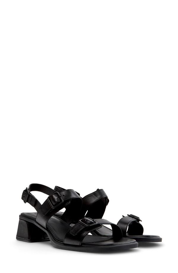カンペール レディース シューズ ヒール サンダル Camper Kora Buckle Sandal Black ブラック
