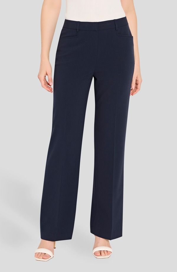 タハリエーエスエル レディース ボトムス レギンス パンツ Tahari ASL Flare Pants New Navy ネイビー