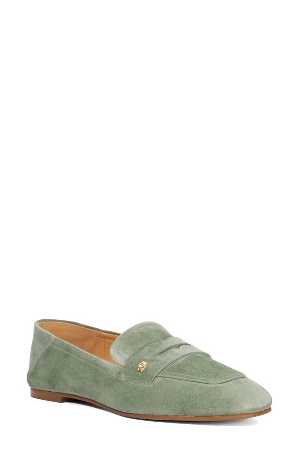 デューンロンドン レディース シューズ スリッポン・ローファー Dune London Glances Penny Loafer Green グリーン