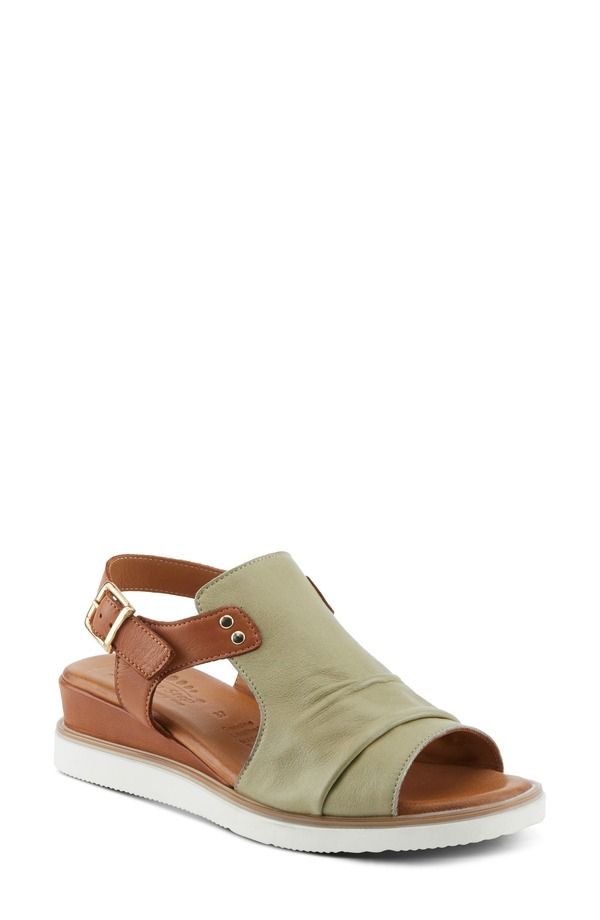 スプリングステップ レディース シューズ ヒール サンダル Spring Step Locals Wedge Sandal Olive Multi オリーブ