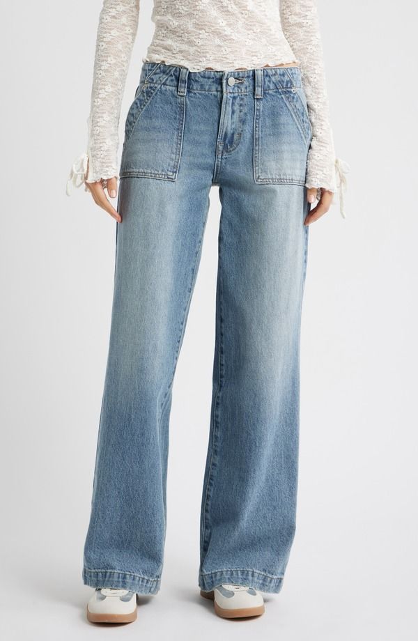 パクサン レディース ボトムス レギンス パンツ PacSun Tancy Baggy Pants Dark Indigo インディゴ