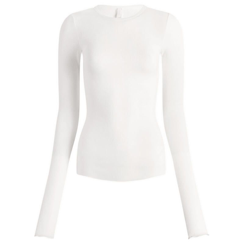スキムズ レディース トップス シャツ シアー コットン SKIMSheer Cotton Long Sleeve Tee Snow