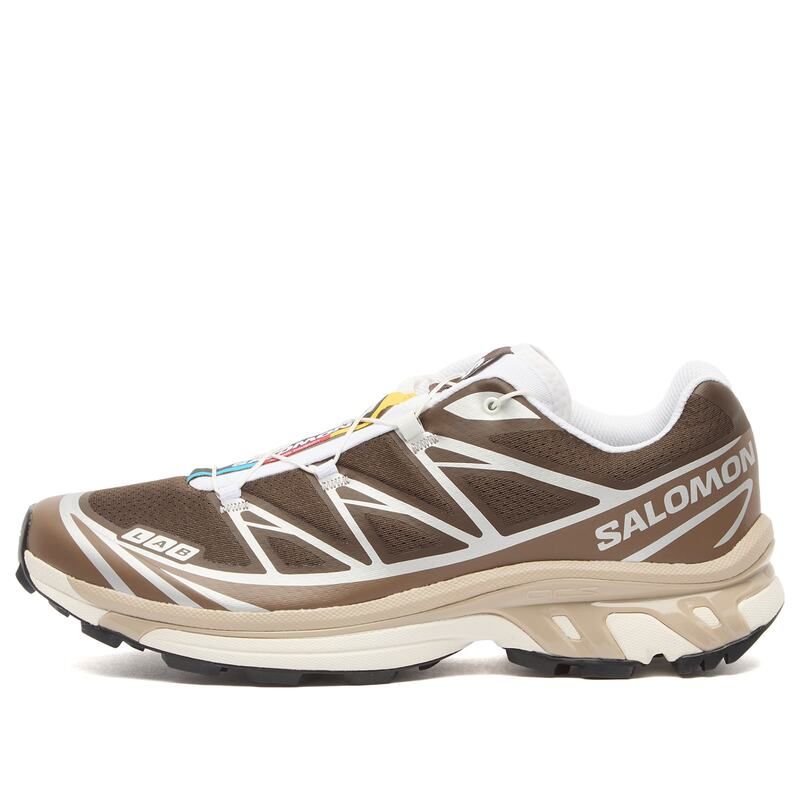 サロモン メンズ シューズ スニーカー Salomon XT6 Sneaker Earth Brown Walnut Ftw Silver ブラウン