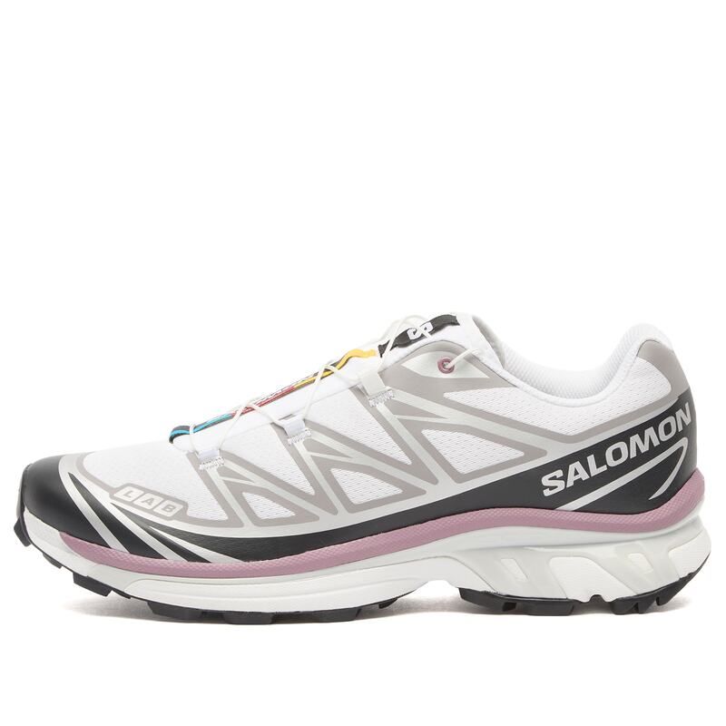 サロモン メンズ シューズ スニーカー Salomon XT6 Sneaker White Black Dusky Orchid ホワイト