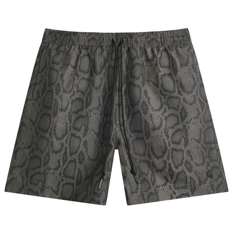 カーハート メンズ 水着 ハーフパンツ・ショーツ ショートパンツ Carhartt WIP Slater Swim Shorts Leaf Snake Camo