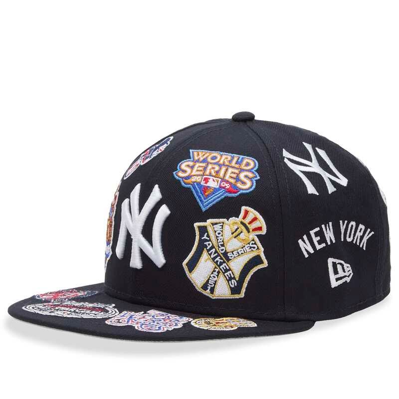 ニューエラ メンズ アクセサリー 帽子 キャップ New Era Image New York Yankees All Over 59Fifty Cap Blue ブルー 13,121円