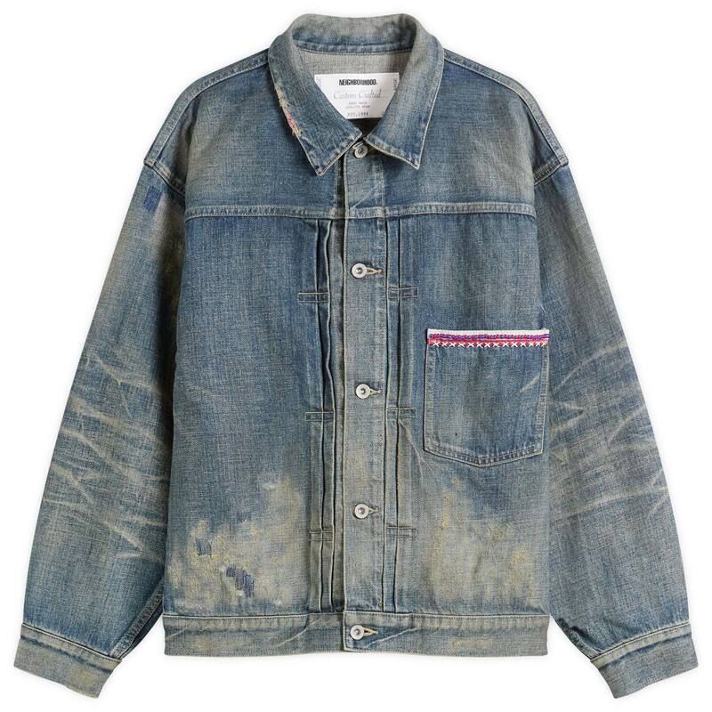 ネイバーフッド メンズ アウター ジャケット・ブルゾン デニム Neighborhood Savage Denim Type1 Jacket Indigo インディゴ