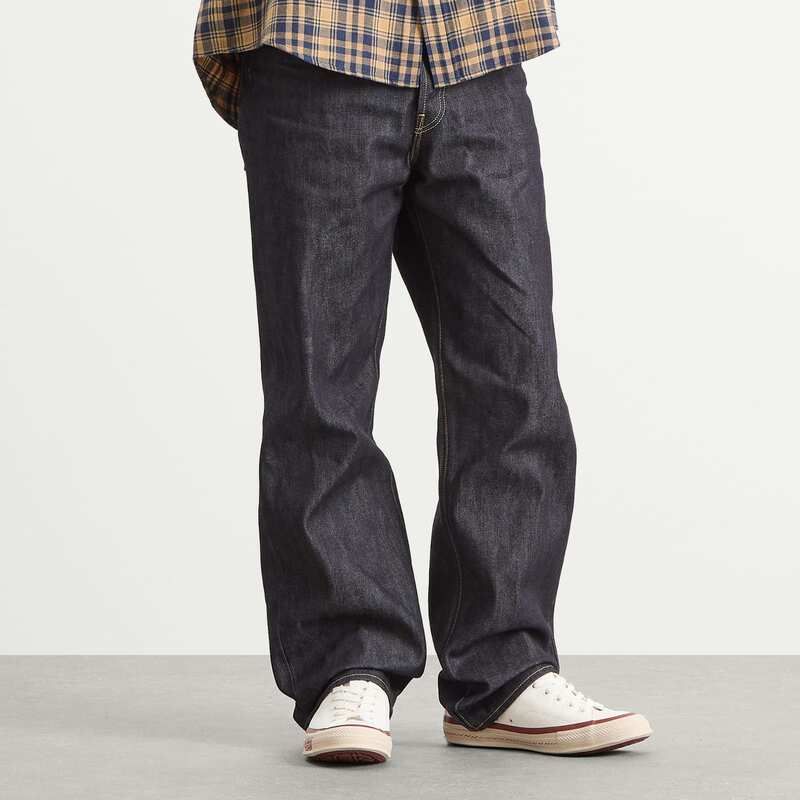 ビズビム メンズ ボトムス デニムパンツ ジーンズ Visvim Social Sculpture 01 Wide Unwashed Jeans Indigo インディゴ