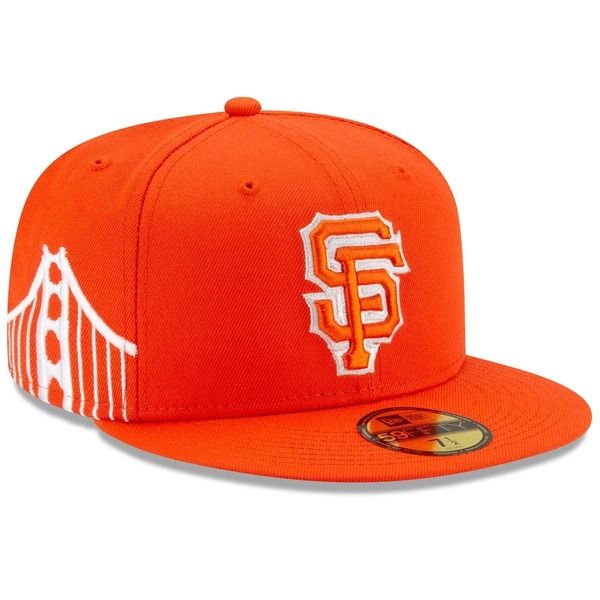 ニューエラ メンズ アクセサリー 帽子 Mens New Era Orange San Francisco Giants 2021 City Connect 59FIFTY Fitted Hat Orange オレンジ