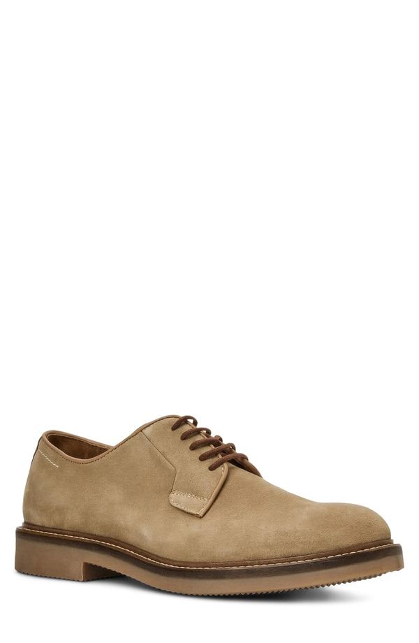 アクアタリア メンズ シューズ ダービー Aquatalia Placido Plain Toe Derby Taupe Suede トープ