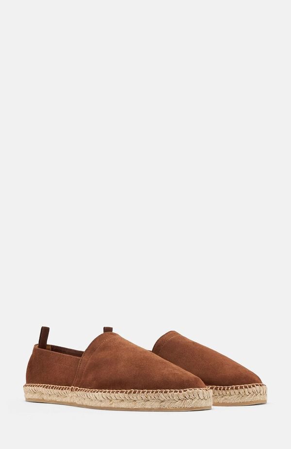 スカロッソ メンズ シューズ スリッポン・ローファー SCAROSSO Pablo Espadrilles Chestnut Suede