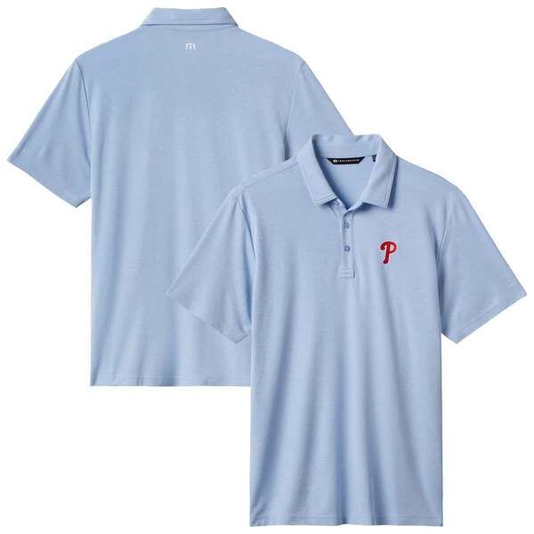 トラビスマヒュー メンズ トップス シャツ Mens TravisMathew Light Blue Philadelphia Phillies Playoff Pitch TriBlend Polo Light Blue ブルー