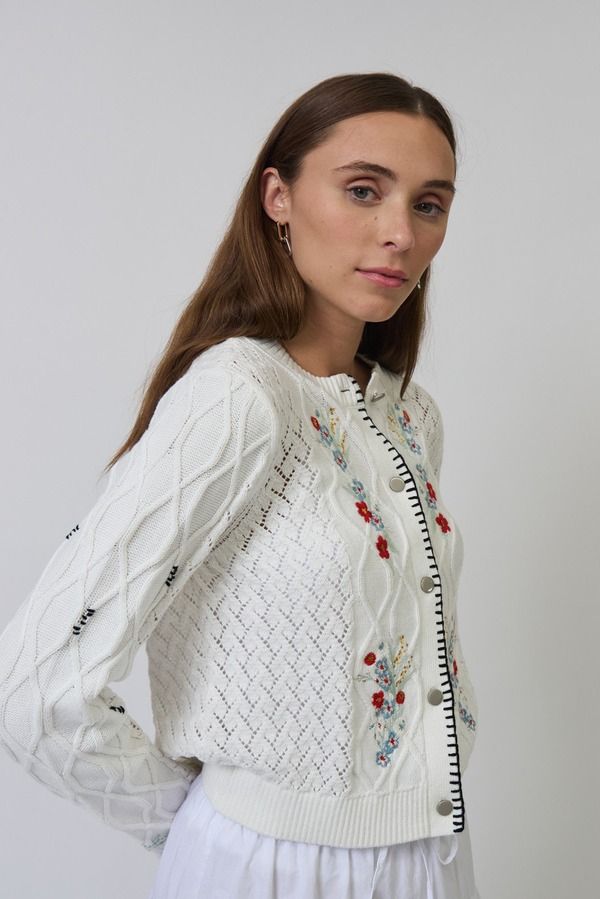 セントラルパークウェスト レディース アウター パーカー・スウェット 刺繍 Central Park West Jaden Embroidered Cardi Multi マルチカラー