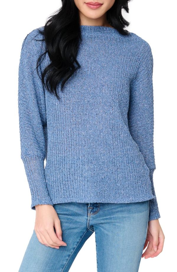 ギブソンルック レディース アウター パーカー・スウェット セーター GIBSONLOOK Marled Slouchy Sweater Denim デニム