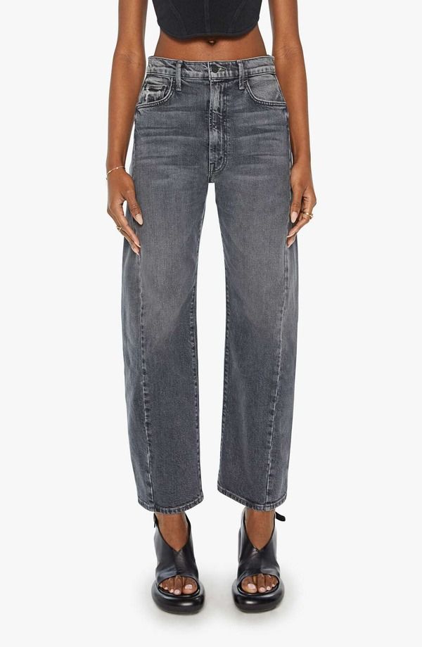 マザー レディース ボトムス デニムパンツ ワイドレッグ ハイウエスト アンクル ジーンズ MOTHER The Half Pipe Flood High Waist Ankle Wide Leg Jeans Outta Sight 46,080円