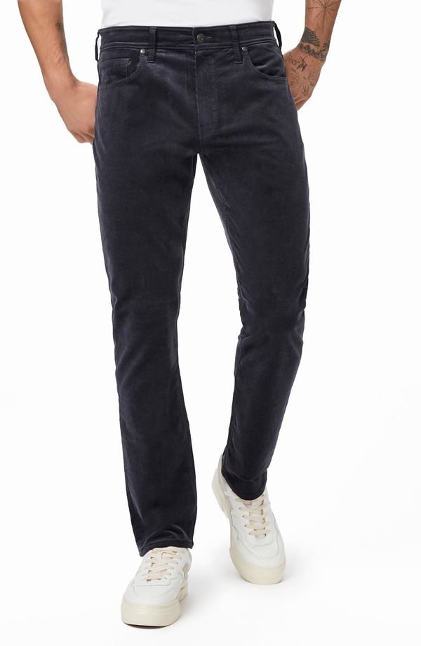 ペイジ メンズ ボトムス カジュアルパンツ スリムフィット コーデュロイ PAIGE Lennox Slim Fit Corduroy Pants Deep Anchor