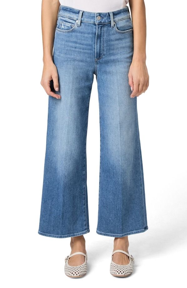 ペイジ レディース ボトムス デニムパンツ ワイドレッグ ハイウエスト ジーンズ PAIGE Anessa High Waist Wide Leg Jeans Vinovibes