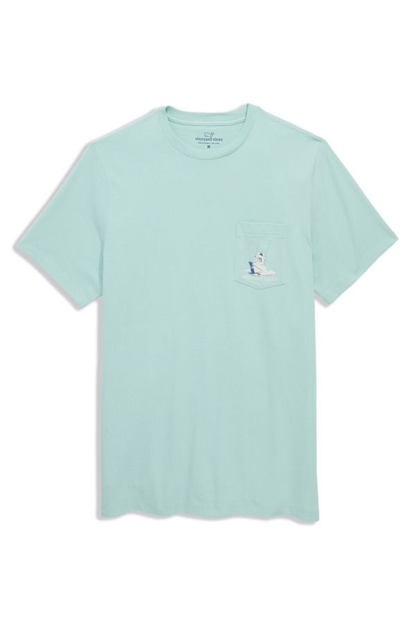 ヴァインヤードヴァインズ メンズ トップス Tシャツ グラフィック vineyard vinesanta Beach Send Beer Pocket Graphic TShirt Mangrove Mint ミント 11,886円