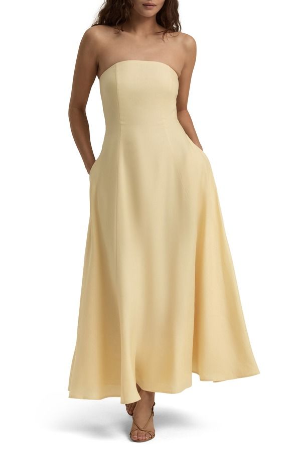 フェイバリット ドーター レディース トップス ワンピーストラップレス マキシ Favorite Daughter The Favorite Strapless Maxi Dress Moonbeam 51,480円
