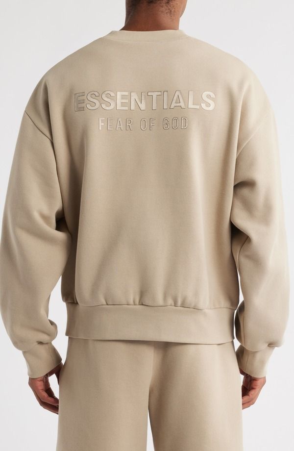フィアオブゴッド メンズ アウター パーカー・スウェット クルーネック シャツ フリース Fear of God Essentials Classic Fit Fleece Crewneck Sweatshirtimber