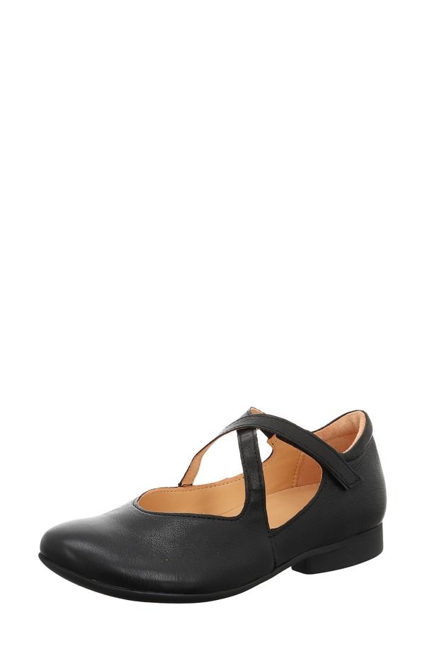 スィンク レディース シューズ パンプス Think Guad Crosstrap Flat Black ブラック