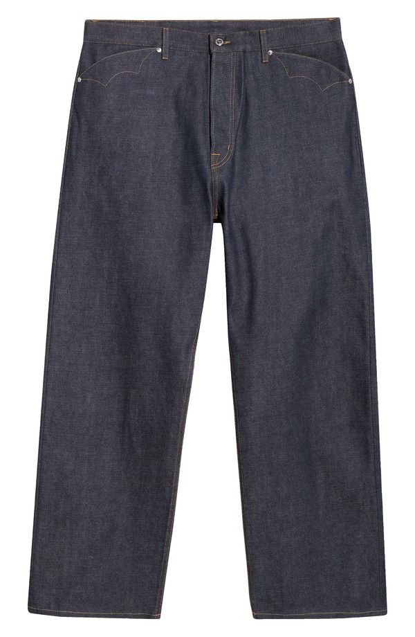 ブレインデッド メンズ ボトムス デニムパンツ ストレート ジーンズ Brain Dead Straight Leg Jeans Indigo インディゴ