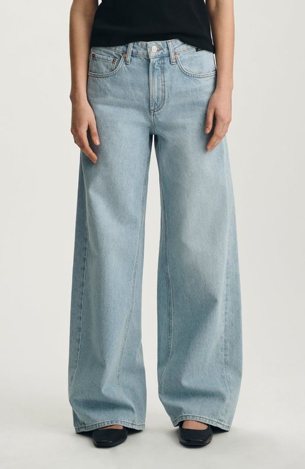 マーヴィ ジーンズ レディース ボトムス デニムパンツ ワイドレッグ ハイウエスト Mavi Jeansiena High Waist Wide Leg Jeans Light Classic Denim デニム