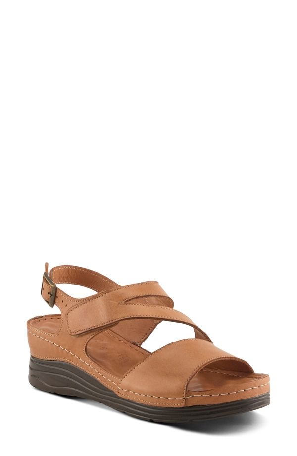 スプリングステップ レディース シューズ ヒール プラットフォーム サンダル Spring Step Griggs Platform Sandal Camel キャメル