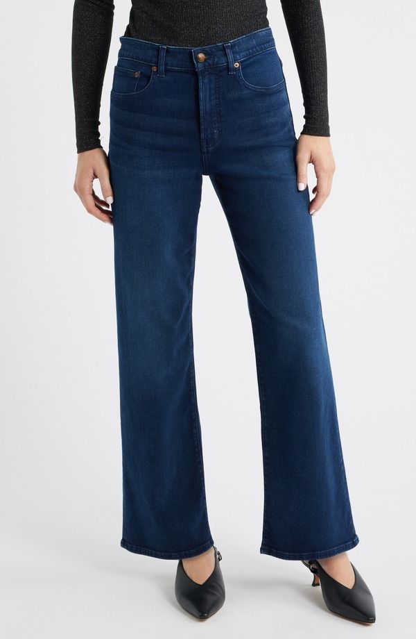メイドウェル レディース ボトムス デニムパンツ ジーンズ Madewell Perfect WideLeg Jeans Kingston Wash