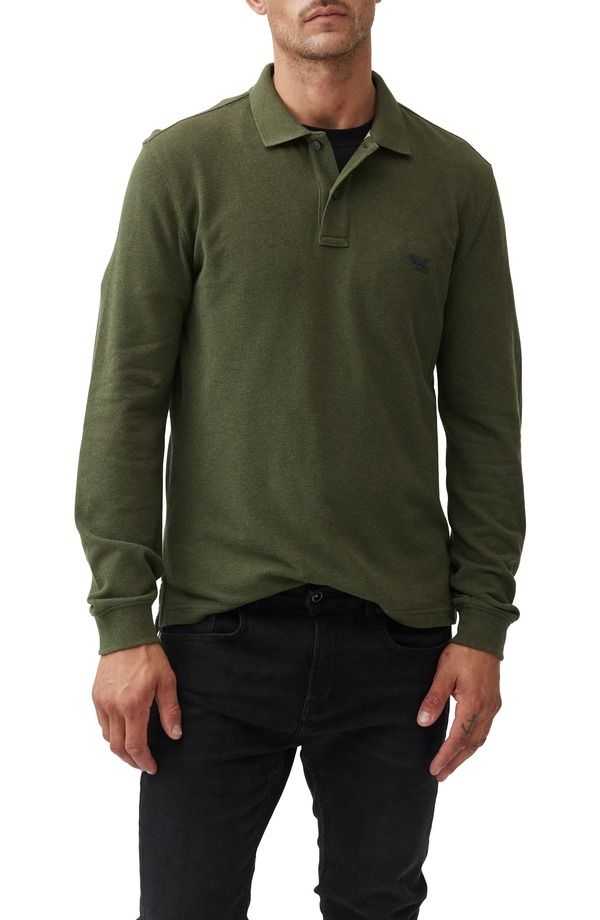 ロッドアンドグン メンズ トップス ポロシャツ Rodd Gunn Piqu Polo Army アーミー