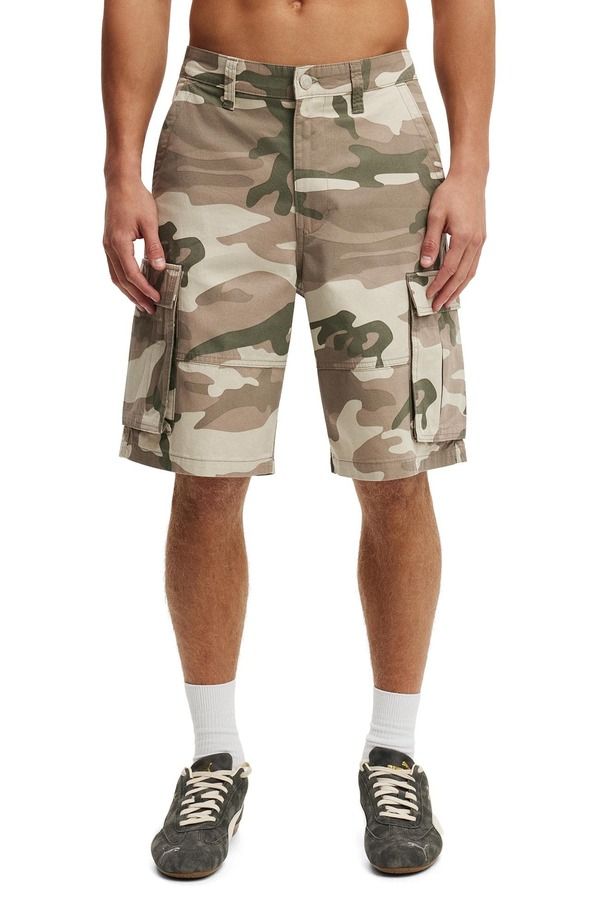 コットンオン メンズ ボトムス カジュアルパンツ Cotton Mens Baggy Cargo Short Desert Camo