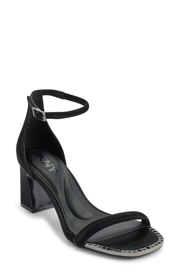 ダナ キャラン ニューヨーク レディース シューズ ヒール サンダル アンクル DKNY Wendankle Strap Sandal Black ブラック