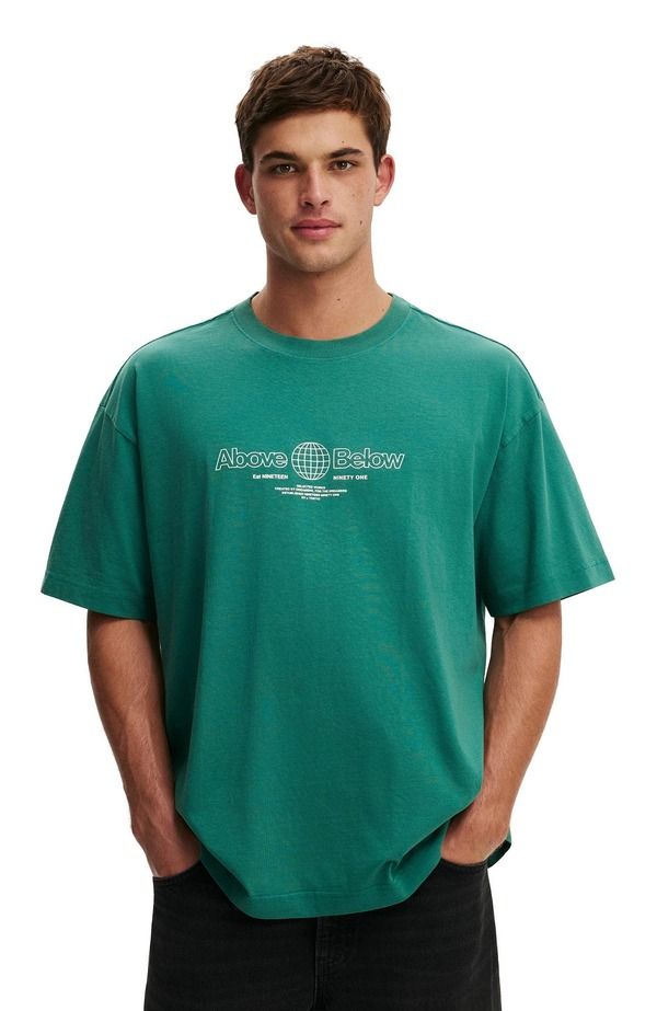 コットンオン メンズ トップス Tシャツ Cotton Box FitextShirt Emerald Above 1991 エメラルド