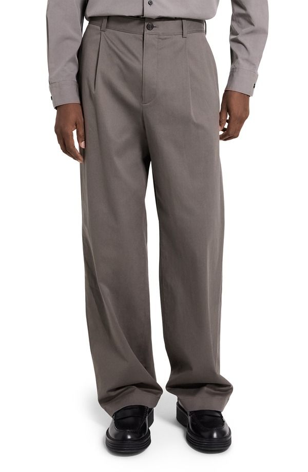 セオリー メンズ ボトムス カジュアルパンツ Theory Relaxed Pleat Chinos Morel