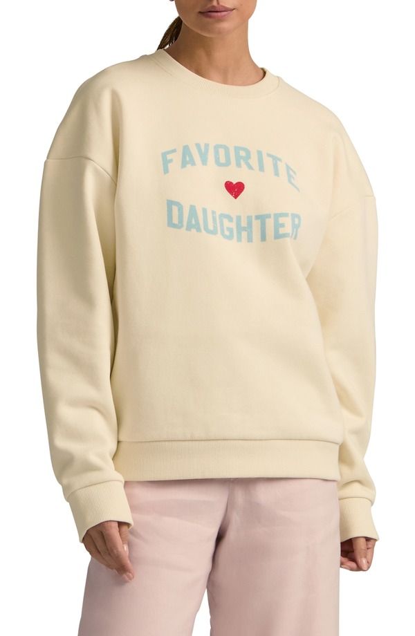 フェイバリット ドーター レディース アウター パーカー・スウェット シャツ Favorite Daughter Sweatshirt Gardenia W Baby B