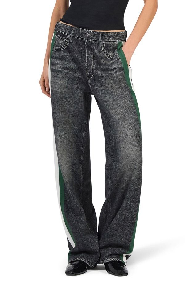 ラグアンドボーン レディース ボトムス レギンス ワイドレッグ トラックパンツ ハイウエスト パンツ パイル コットン rag bone rb Miramar Side Stripe High Waist Wide Leg Cotton Terry Sweat