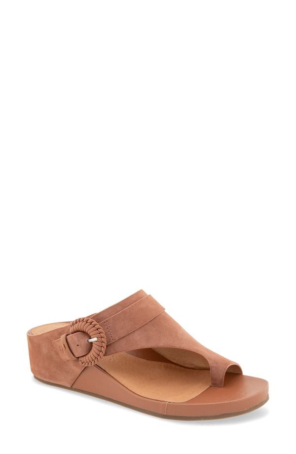 ジェントルソウルズ レディース シューズ ヒール サンダル Gentle Souls Galina Toe Loop Wedge Sandal Mocha Suede モカ 38,870円